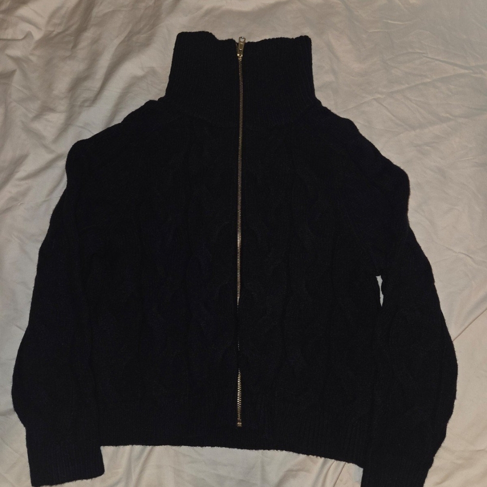 Black Cable Knit Sweater